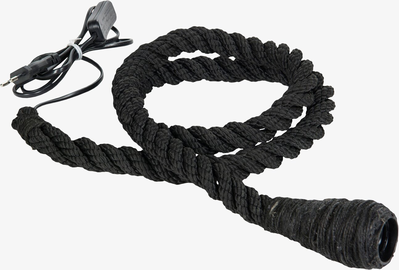 Lampa Rep Svart från A Lot Decoration i svart repmaterial