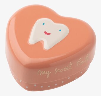 Plåtburk My Tooth Box från Maileg med hjärtformad design