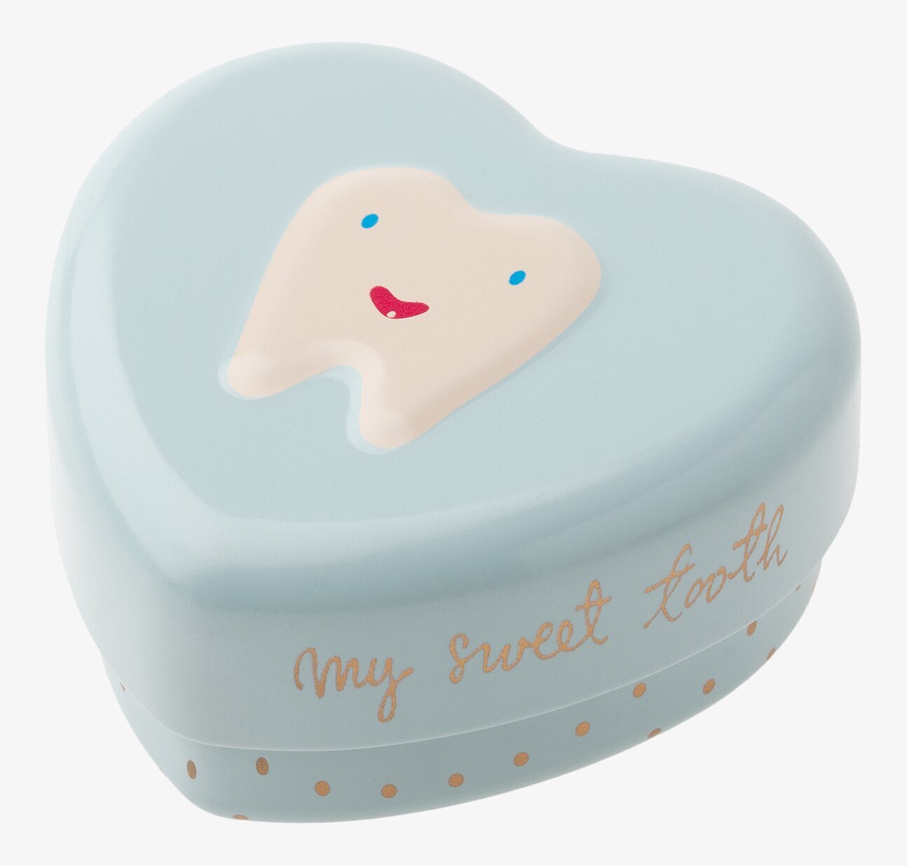 Plåtburk My Tooth Box från Maileg med hjärtformad design