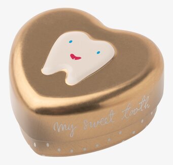 Plåtburk My Tooth Box från Maileg med leende tandmotiv