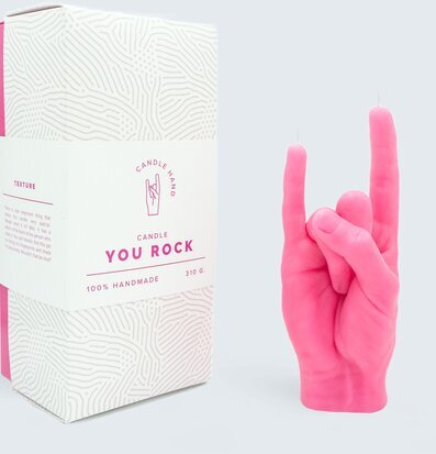 Candle Hand - You Rock från Candlehand i ljusrosa färg