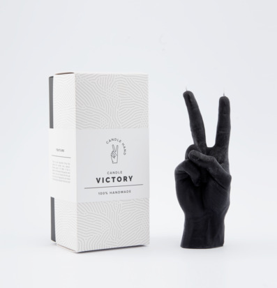 Candle Hand - Victory från Candlehand, svart handformat ljus