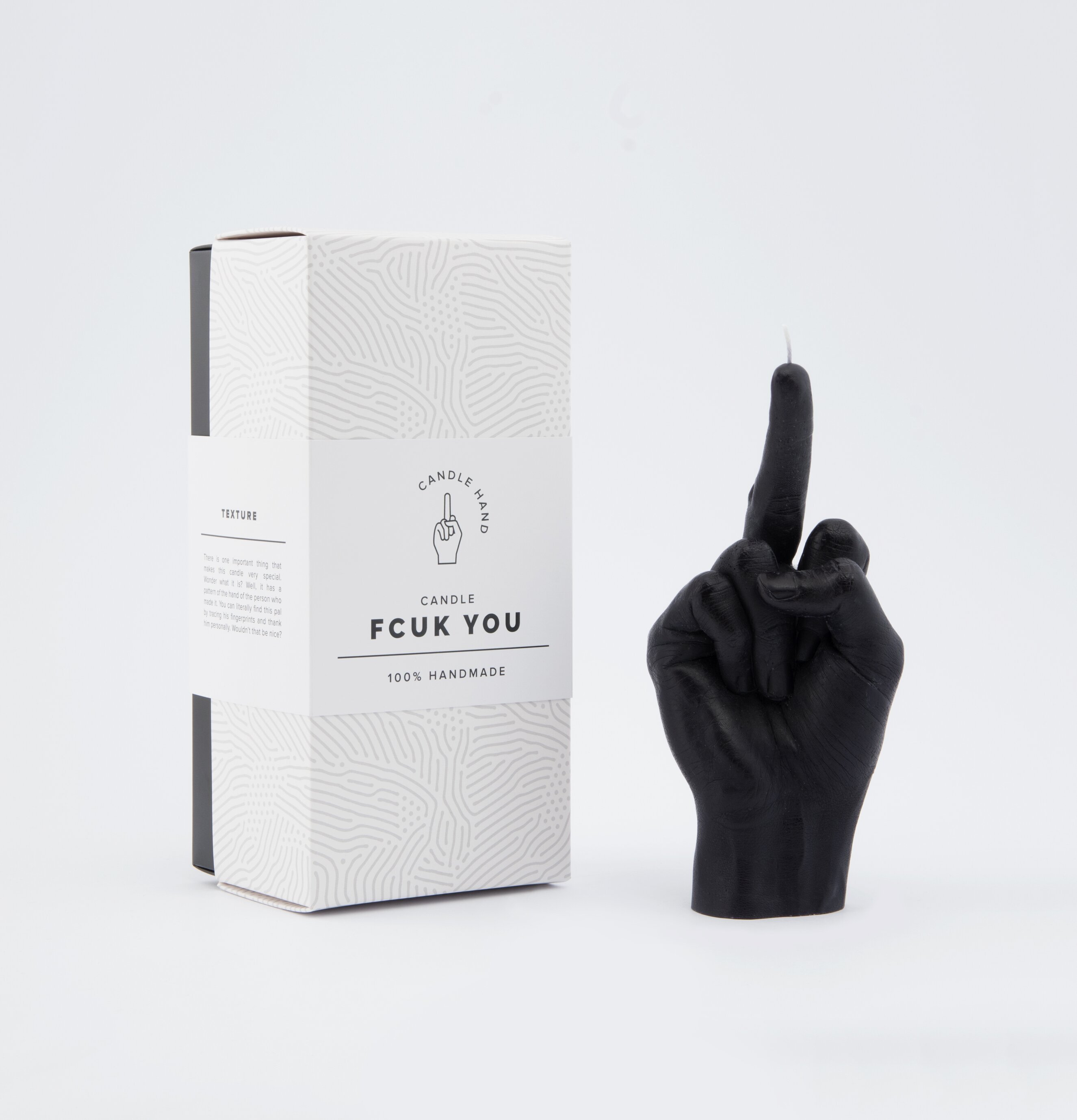 Candle Hand - F*ck You från Candlehand, svart ljus med låda