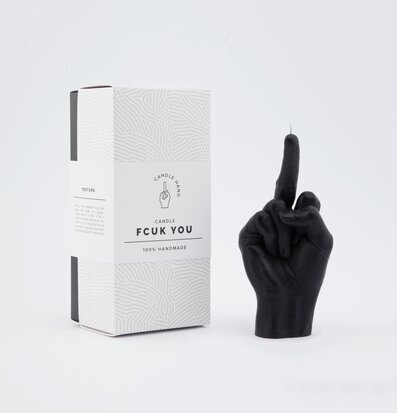 Candle Hand - F*ck You från Candlehand, svart ljus med låda