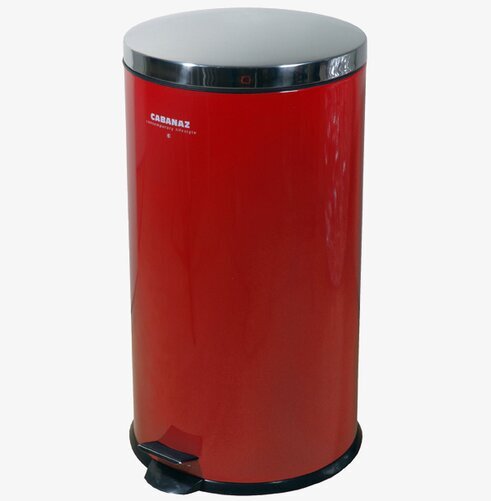 Pedalhink XXL röd från Cabanaz med spegelblankt lock