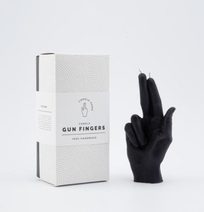 Candle Hand - Gun Finger från Candlehand, svart handformat ljus