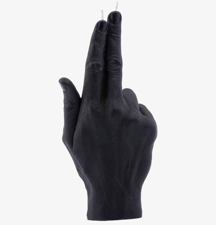Candlehand Candle Hand - Gun Finger i svart stearinljus