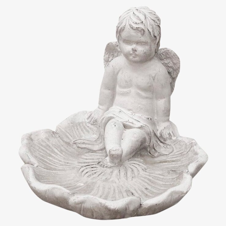 Fågelbad Ängel från Chic Antique med detaljerad ängelfigur