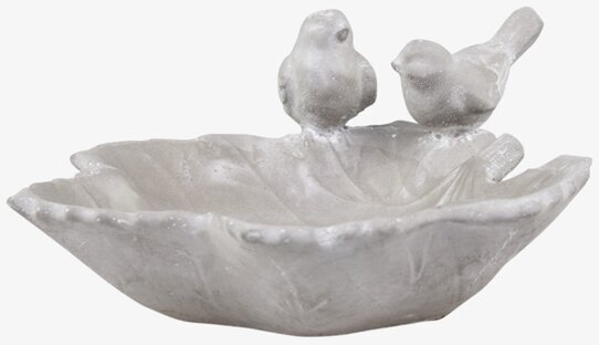 Fågelbad Fåglar från Chic Antique med två vita fåglar