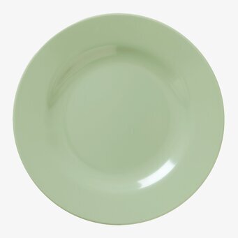 Assiett Melamin Khaki från Rice, modern och hållbar tallrik