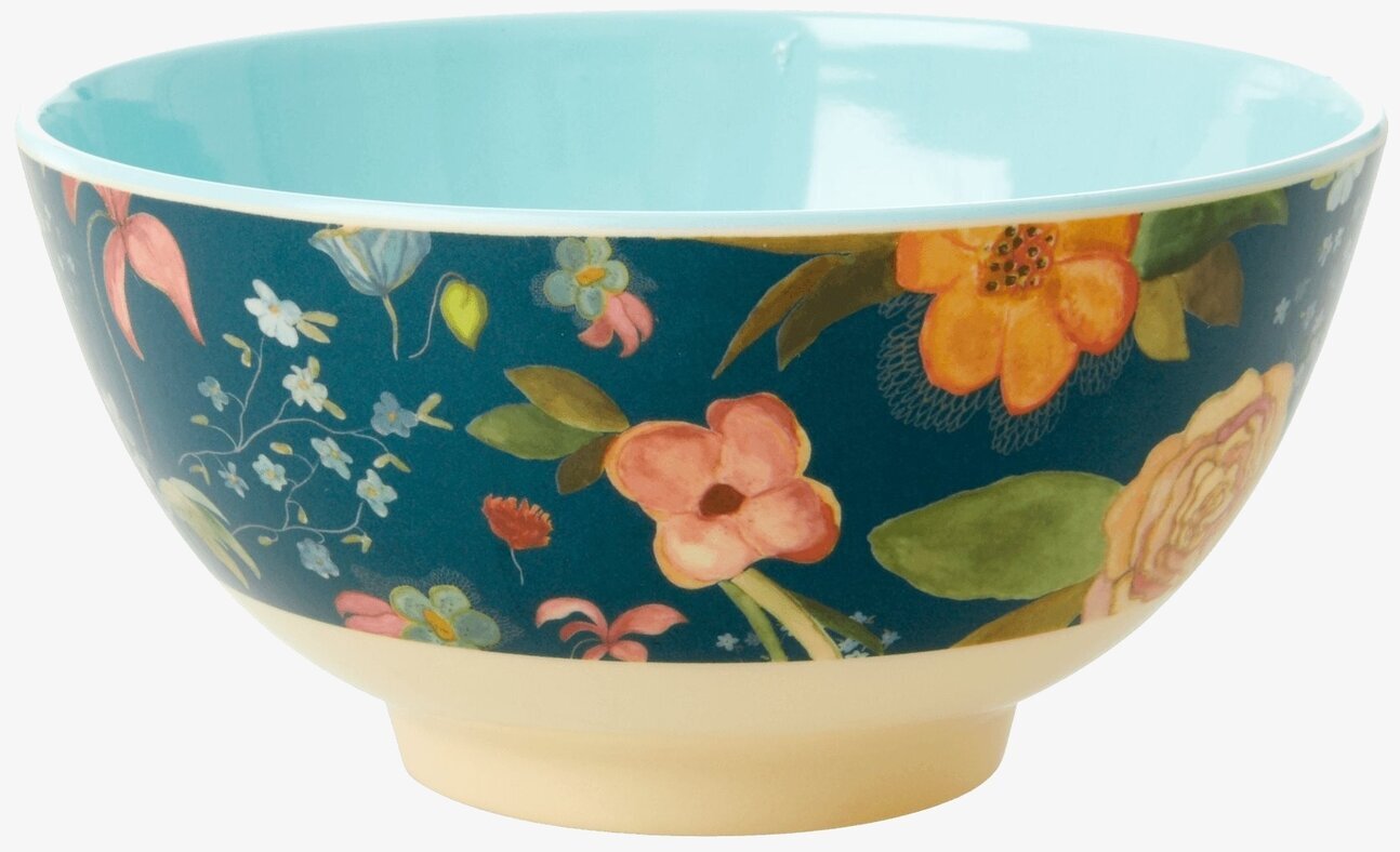 Skål Selma Flower Print från Rice med livfullt blommönster