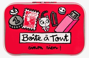 Bild av iögonfallande plåtburk med livlig design