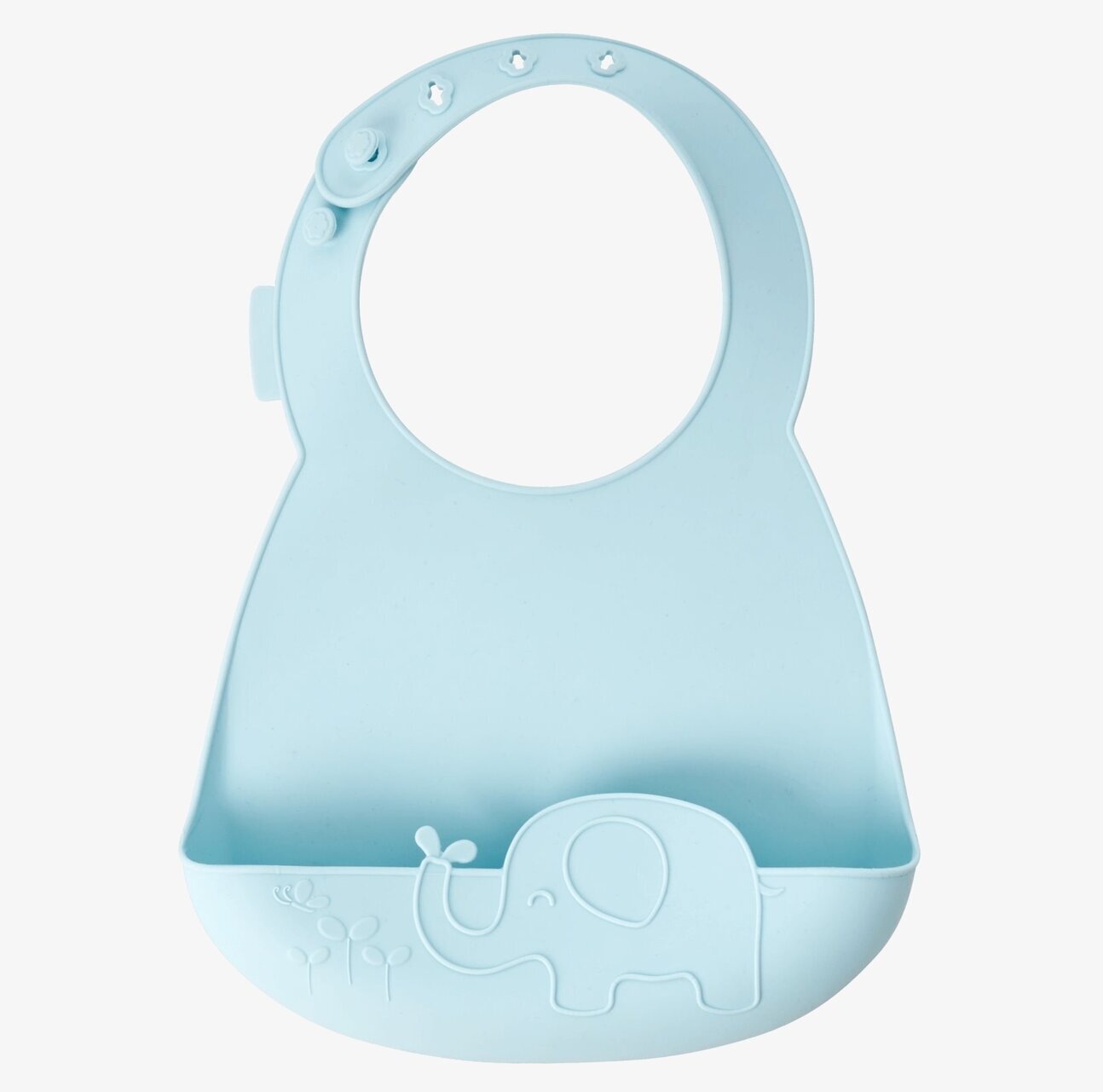 Haklapp Silikon Elefant från Rice med uppsamlingsficka