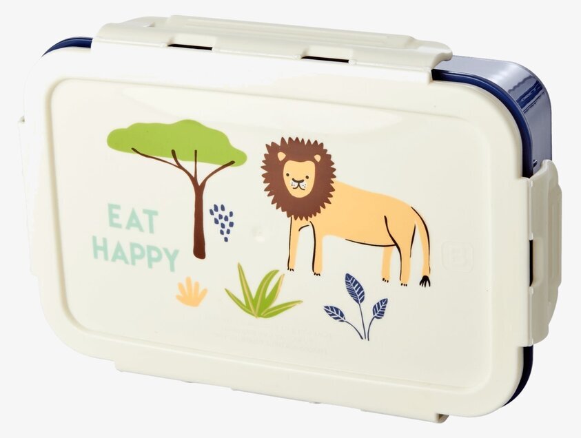 Lunchbox Blue Jungle Print från Rice med djungelmotiv