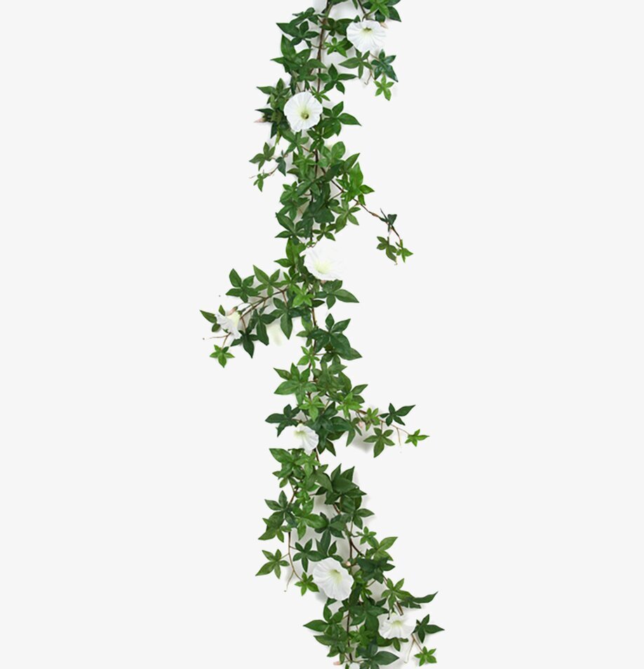Blomma För Dagen Vit från Mr Plant, konstgjord klängväxt