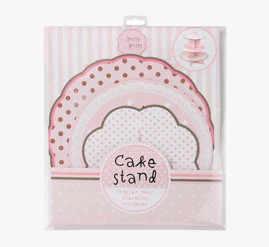 Kakfat Pink N Mix från Talking Tables i färgstarka mönster