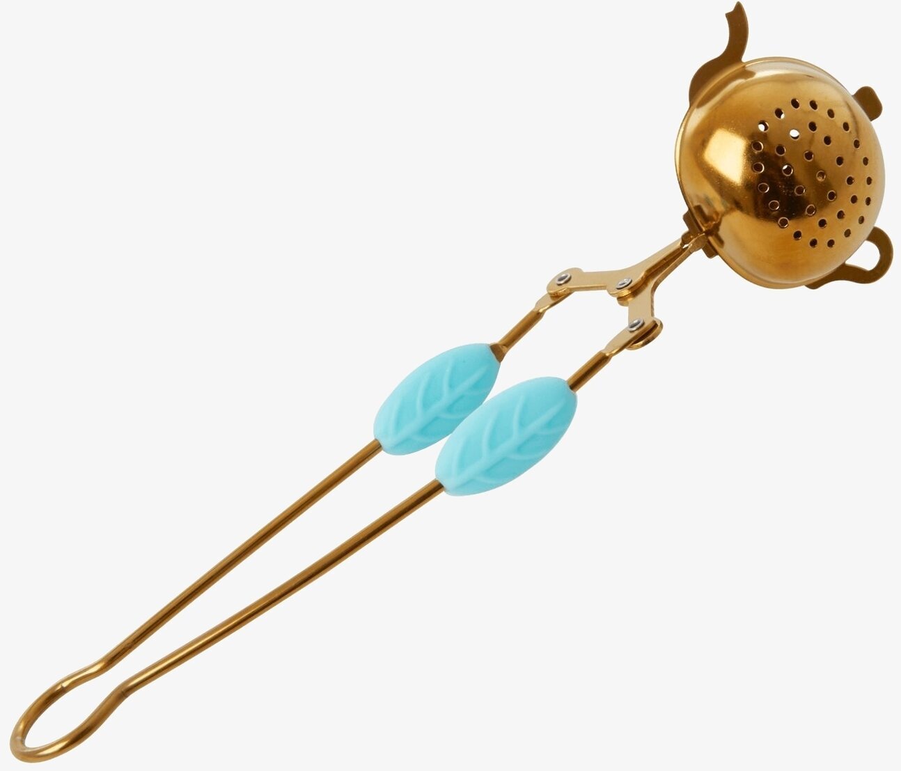 Tesil från Rice med guldfärgad sil och turkosa grepp