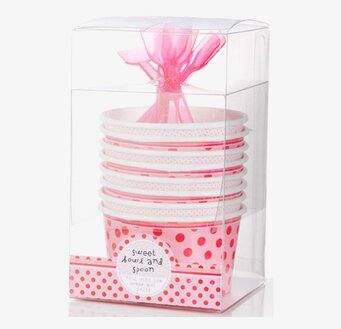 Bägare Pink N Mix från Talking Tables med prickigt mönster