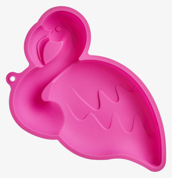 Bakform Silikon Flamingo från Rice i rosa silikonmaterial
