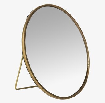 Spegel Rund Stående från IB Laursen med mässingsfinish