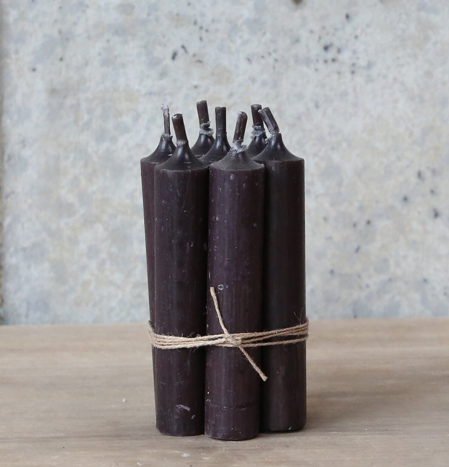 Stearinljus Kort Svart från Chic Antique, fem eleganta ljus