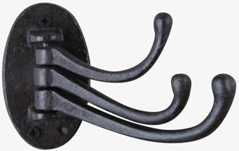 Väggkrok Gjutjärn från Silkflower med tre böjda armar