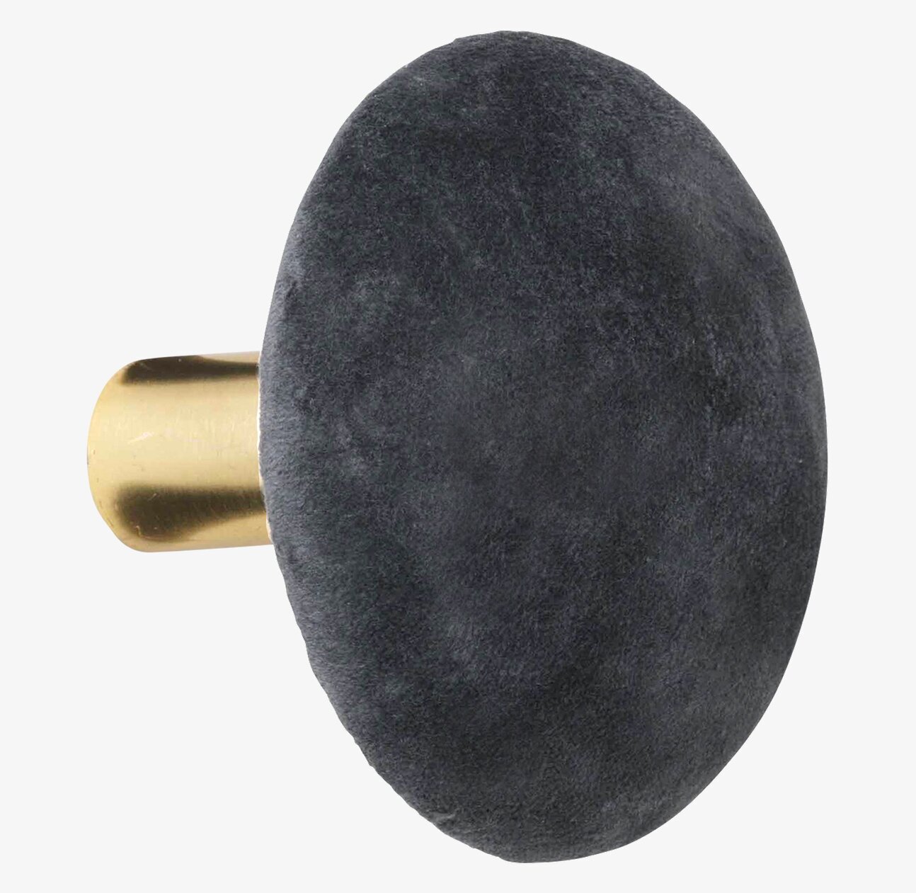 Knopp Sammet Cole L från Cozy Living med mörk sammet och mässing