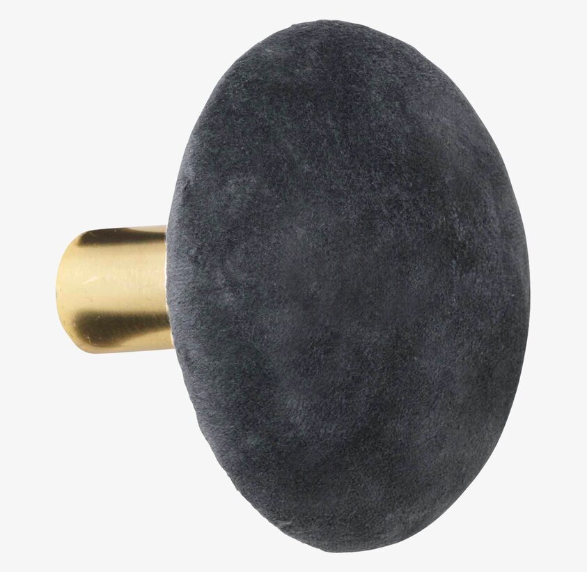 Knopp Sammet Cole L från Cozy Living med mörk sammet och mässing