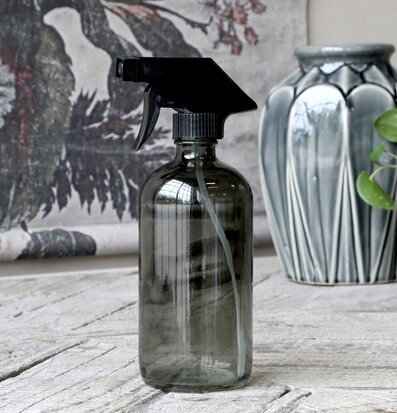 Glasflaska Med Spraykork Stenkol från Chic Antique