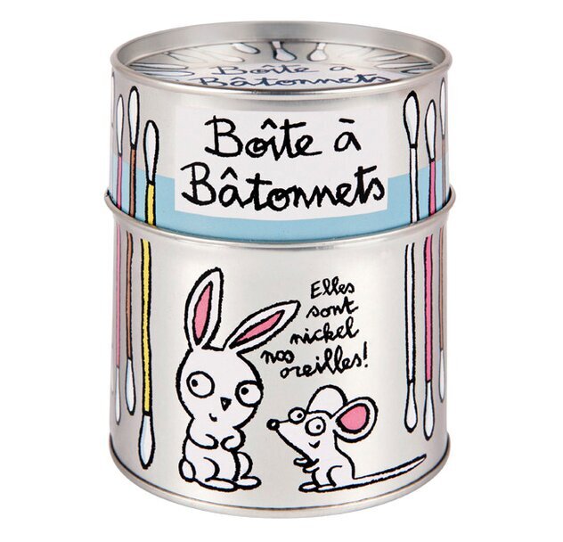 Plåtburk Bomullspinnar zink från Derriére la porte