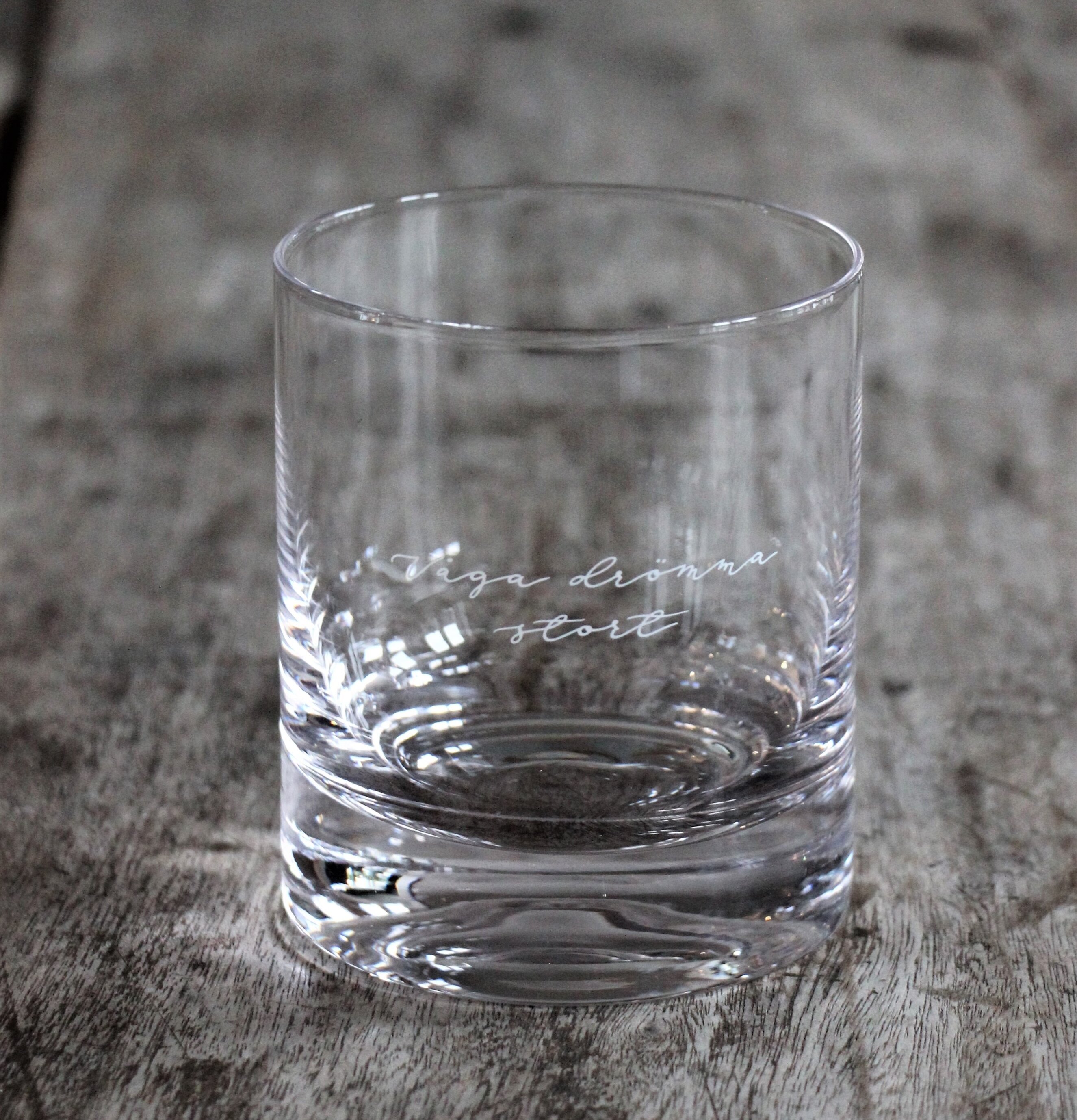 Ljuslykta - Våga Drömma Stort från Majas Cottage på träbord