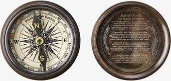 Globetrotter Kompass Mässing från Affari i närbild