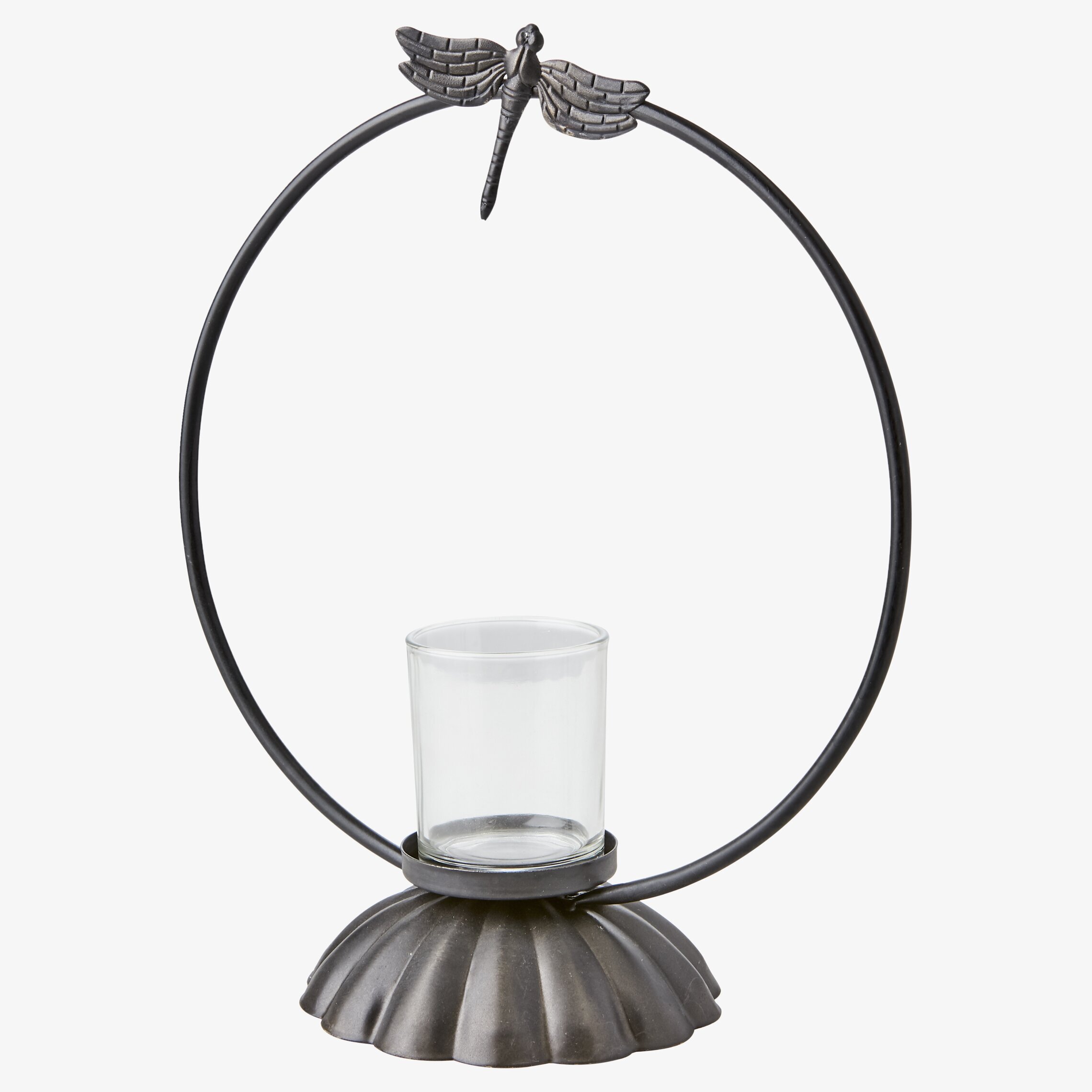 Värmeljushållare Trollslända från Affari i metall och glas