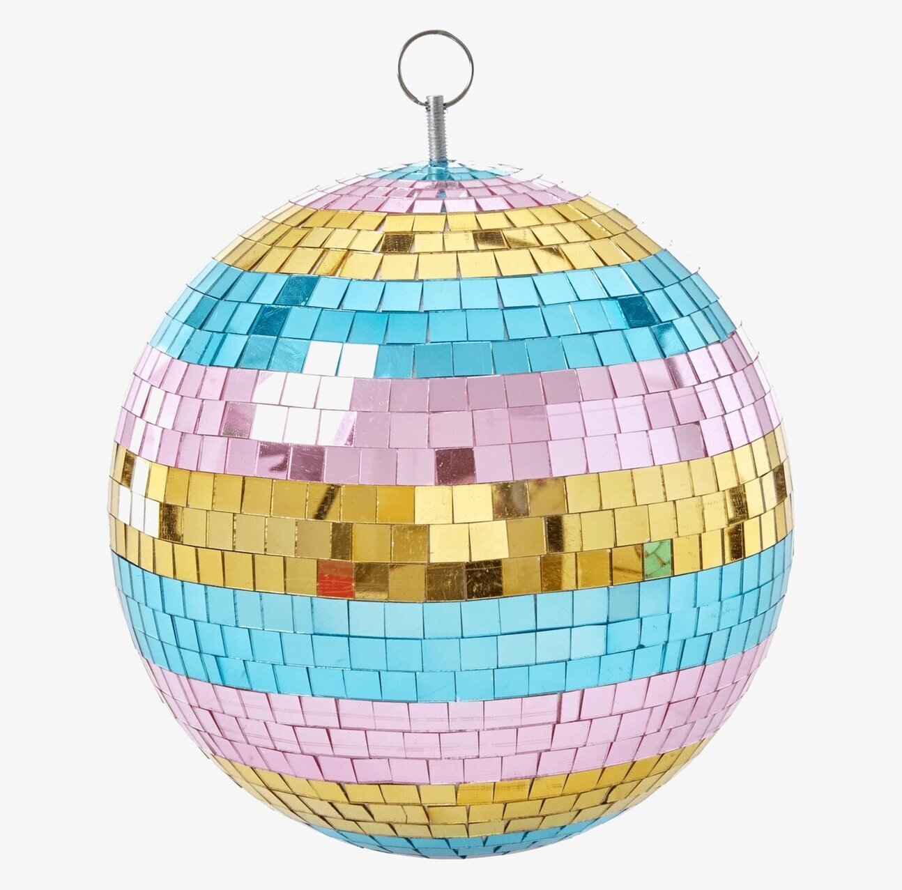 Discoboll Stripe Ø25 cm från Rice med färgglada ränder