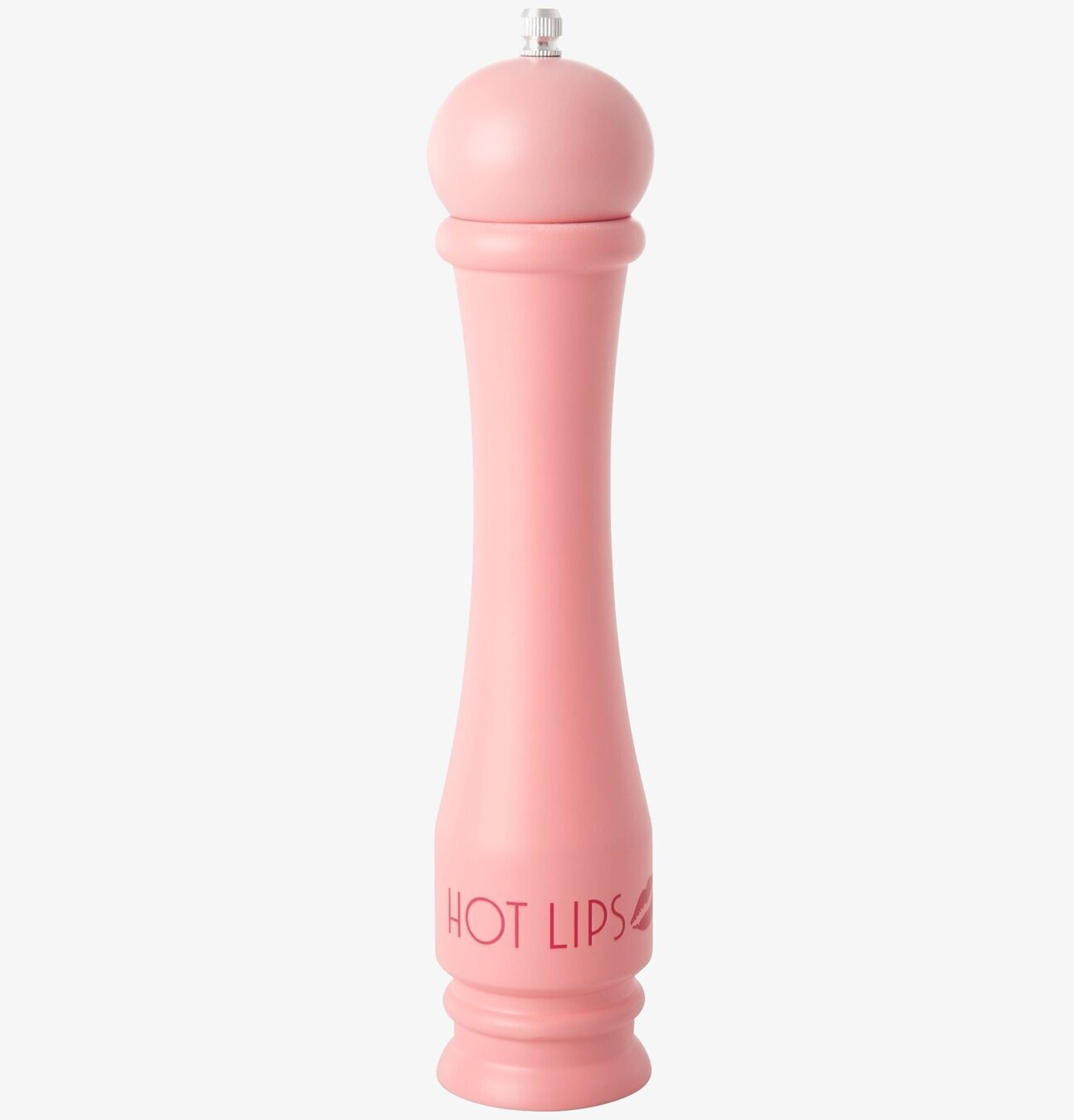 Salt/Pepparkvarn Hot Lips från Rice i rosa plast med silverdetaljer