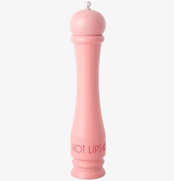 Salt/Pepparkvarn Hot Lips från Rice i rosa plast med silverdetaljer