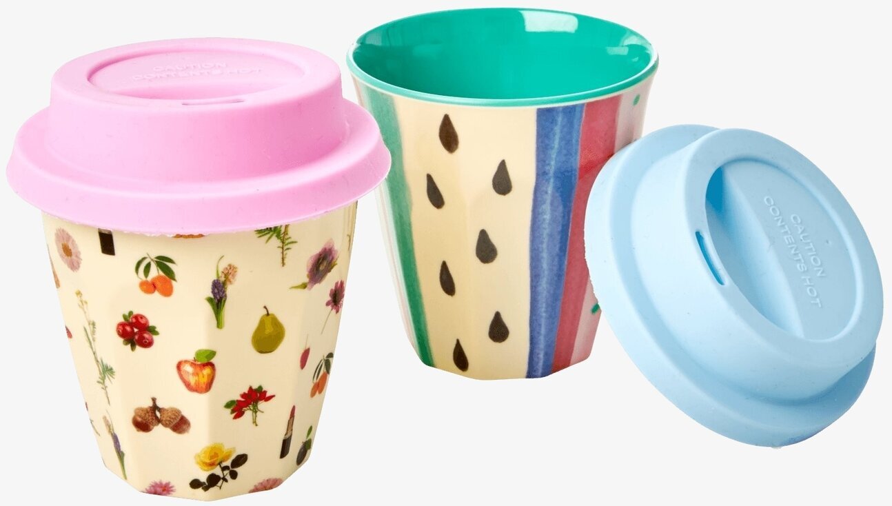 Silikonlock Rosa (små muggar) från Rice på färgglada muggar