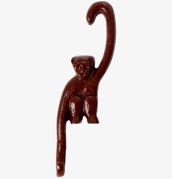 Väggkrok Apa från Rice i metall med lekfull design