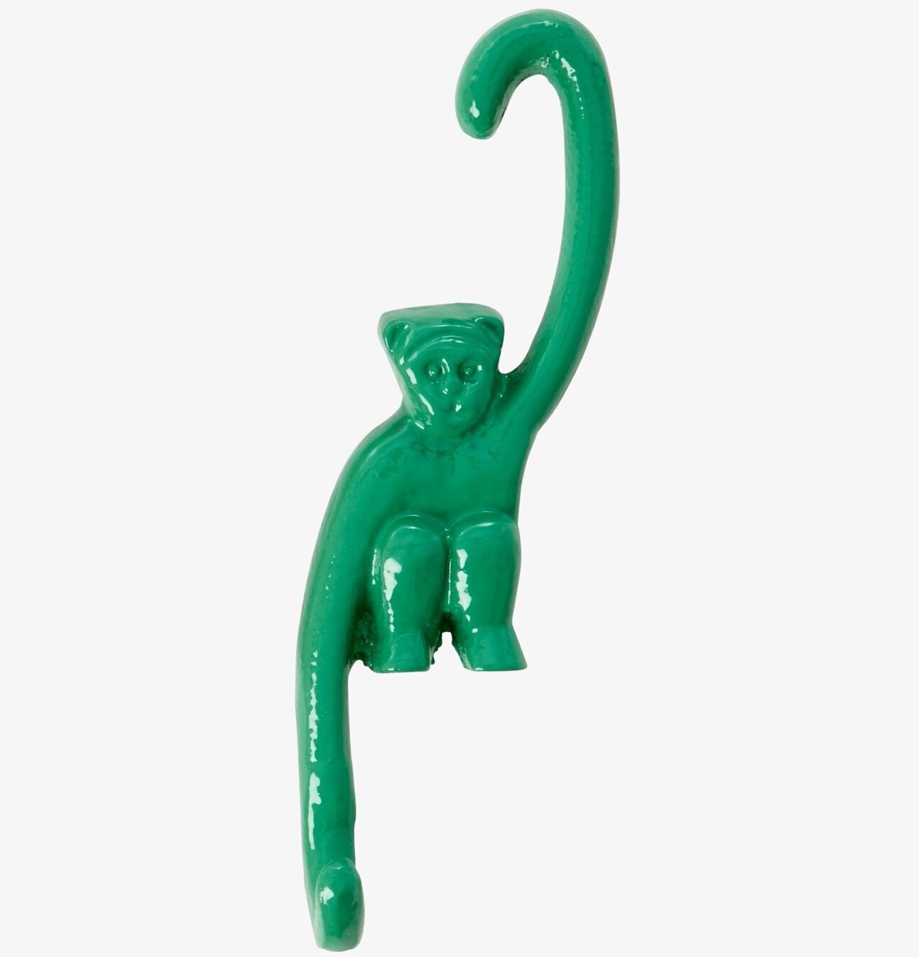 Väggkrok Apa från Rice, grön och lekfull inredningsdetalj