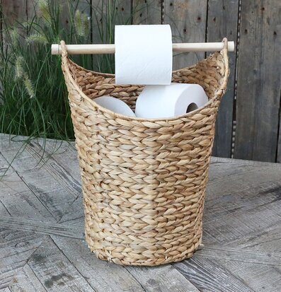 Korg Toalettpappershållare Natur Chic Antique Hållare för toapapper