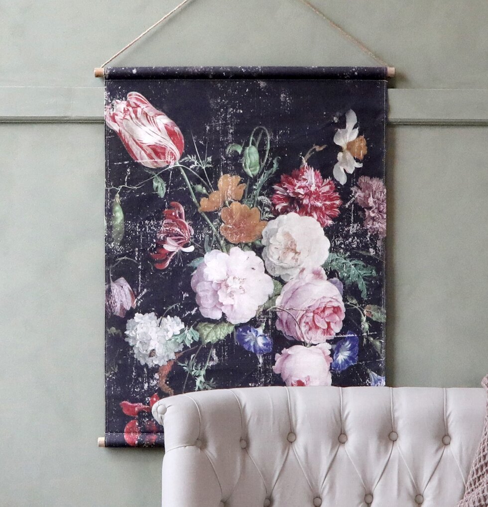 Väggdekoration Franskt Blomsterprint från Chic Antique