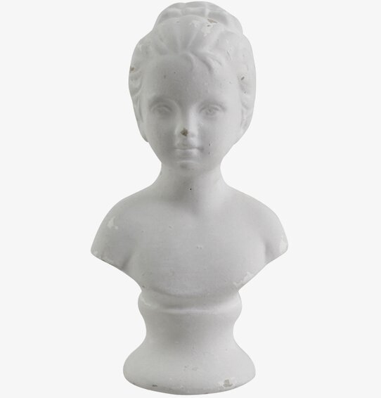 Fransk Byst Ljusgrå från Chic Antique, dekorativ skulptur