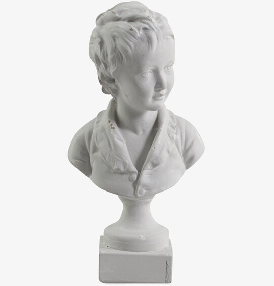 Fransk Byst Ljusgrå från Chic Antique, elegant och klassisk