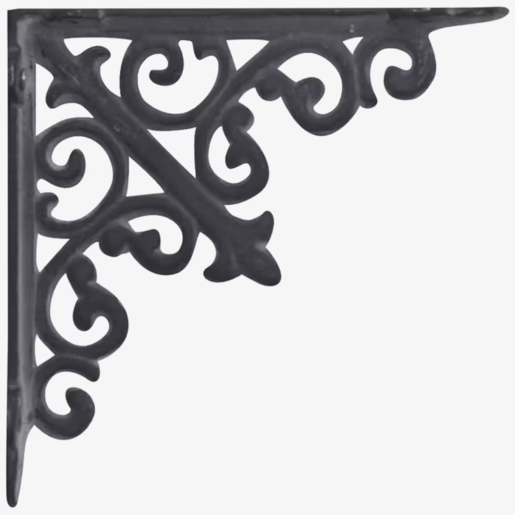 Hyllkonsol Fransk Lilja Antik Grå från Chic Antique