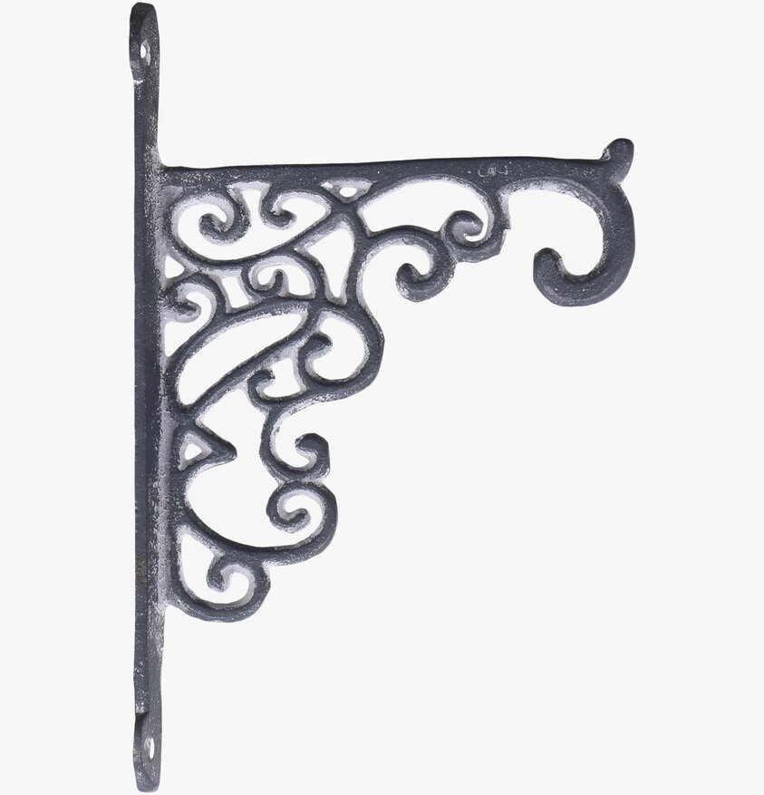 Hyllkonsol Antikgrå från Chic Antique med sirlig design