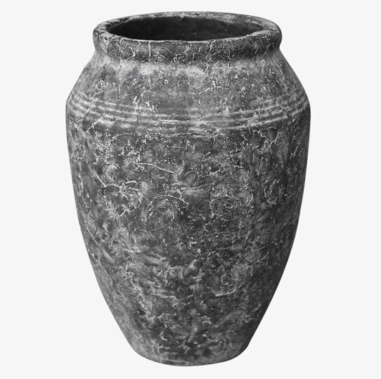 Metz Kruka från Chic Antique med antik, grå finish