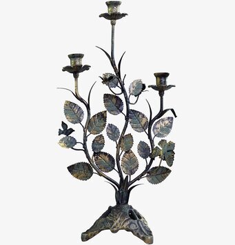 Ljusstake Bladverk från Chic Antique med naturinspirerad design