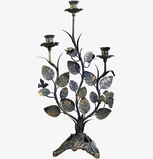 Ljusstake Bladverk från Chic Antique med naturinspirerad design