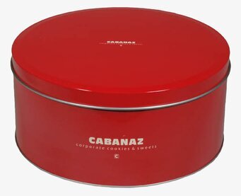 Kakburk röd från Cabanaz med retrostil och tätslutande lock