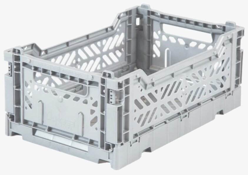 Förvaringsback Mini Light Grey från Aykasa i ljusgrå plast